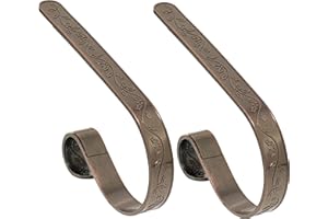 Haute Decor The Original MantleClip® Stocking Holder - 2 Pack (Holly Oil-Rubbed Bronze) - Hang Christmas Stockings Safely and Securely from Mantels Up to 3 Inches Thick