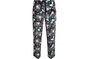 COCO BRANDS Mens Pajama Pants - Peanuts Snoopy Pajamas Breathable Soft Stretch Pajama Bottoms Sleep Pants for Men