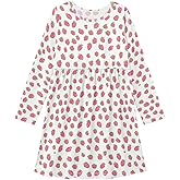SUABO Girls Long Sleeve T-Shirt Dresses Kids Fall A-Line Twirly Skater Dresses 3-11 Years