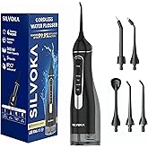 Water Flosser for Teeth, Cordless Oral Irrigator, Portable Dental Flosser with 300ML Tank, 4 Cleaning Modes, IPX7 Waterproof, Rechargeable Water Floss Pick for Braces, Gum Care & Travel