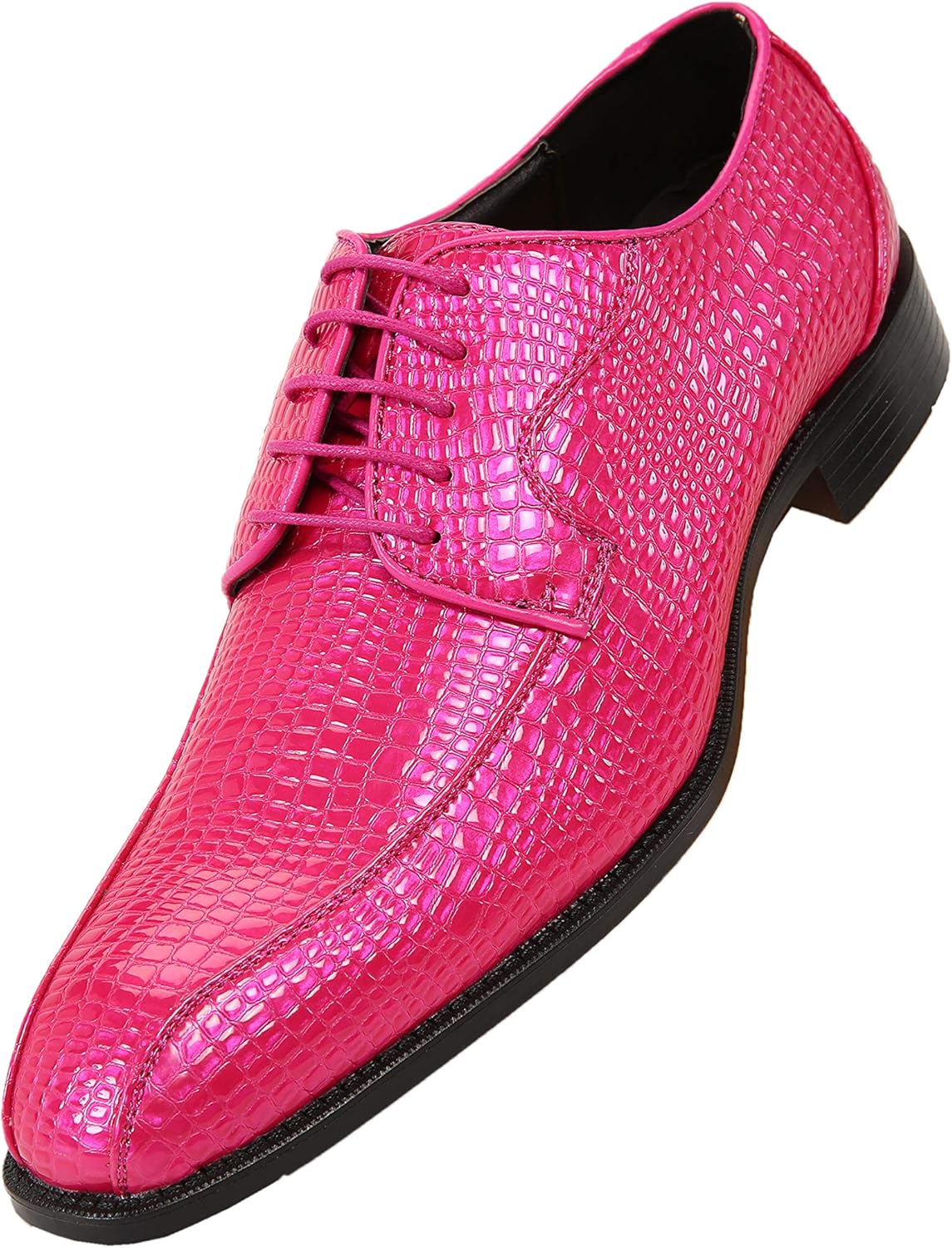 Bolano Mens Crocodile Rollins Laceup Derby