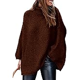 PRETTYGARDEN Women's 2026 Fall Turtleneck Oversized Sweaters Long Sleeve Chunky Knit Pullover Tops Winter Fashion Clothes