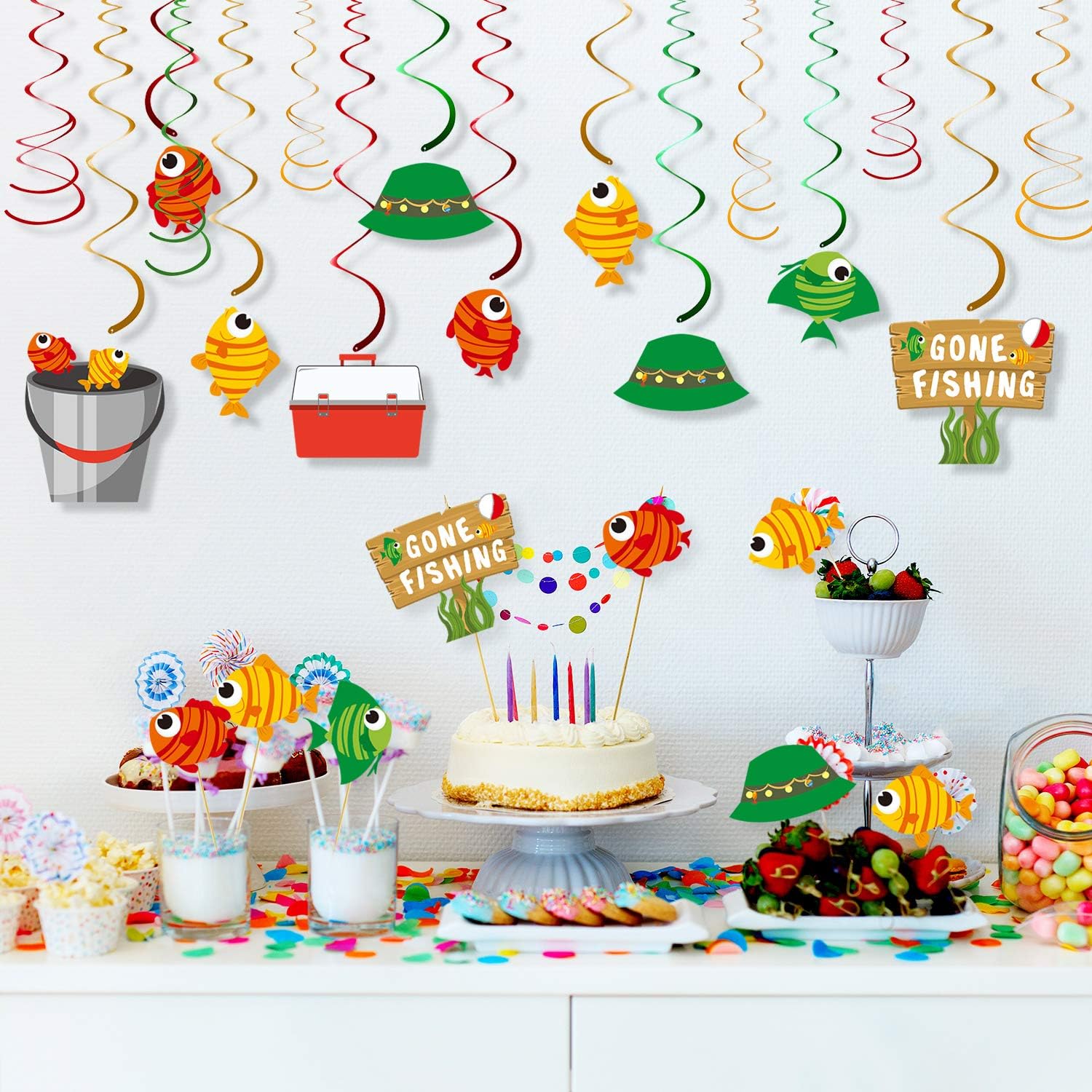 fishing themed baby shower decorations