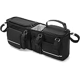 HODRANT Double Stroller Organizer Compatible with BOB Duallie Stroller | Double Stroller Parent Console with Detachable Cooler Compatible with Baby Jogger City Mini GT2 Stroller, Patent Pending