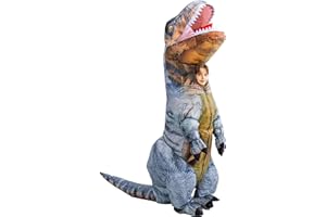 RQUXMT Inflatable T Rex Costume Kids,Blow Up Full Body Dinosaur Suit,Halloween Costumes for Boys Girls