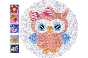 Puzamen Latch Hook Rug Kits for Adults Kids Beginners