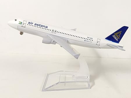 DBETS Air Astana Airbus A320 16 cm Diecast Metal Aircraft Model with Acrylic Stand
