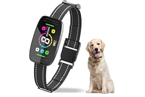Furryastro Bark Collar, Bark Collar for Large Medium Dogs. Dog bark Collar with 8 Adjustable Sensitivity & 4 Mode, Anti Barking Device Dog Training Collar Dark Black