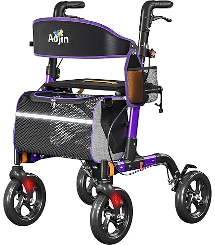 Amazon.com: Rollator Walker for Seniors/Adults Foldable Rolling
