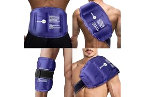 AiricePac 16 × 9" Large Ice Pack for Injuries Reusable Gel for Lower Back, Shoulder, Knee, Elbow, Hip, Leg, Soft Flexible Cold Compress for Pain Relief