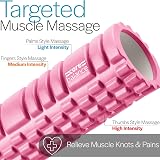 Core Balance Foam Roller Deep Tissue Massage Grid Roller 33x14 cm EVA view 4