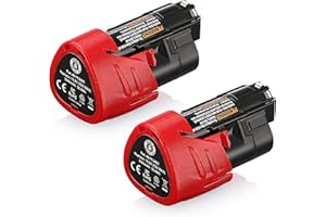 2 Pack M12 3.0Ah Replacement Battery for Milwaukee 12V Lithium Ion Battery 48-11-2420 48-11-2440 48-11-2402 48-11-2411 48-11-