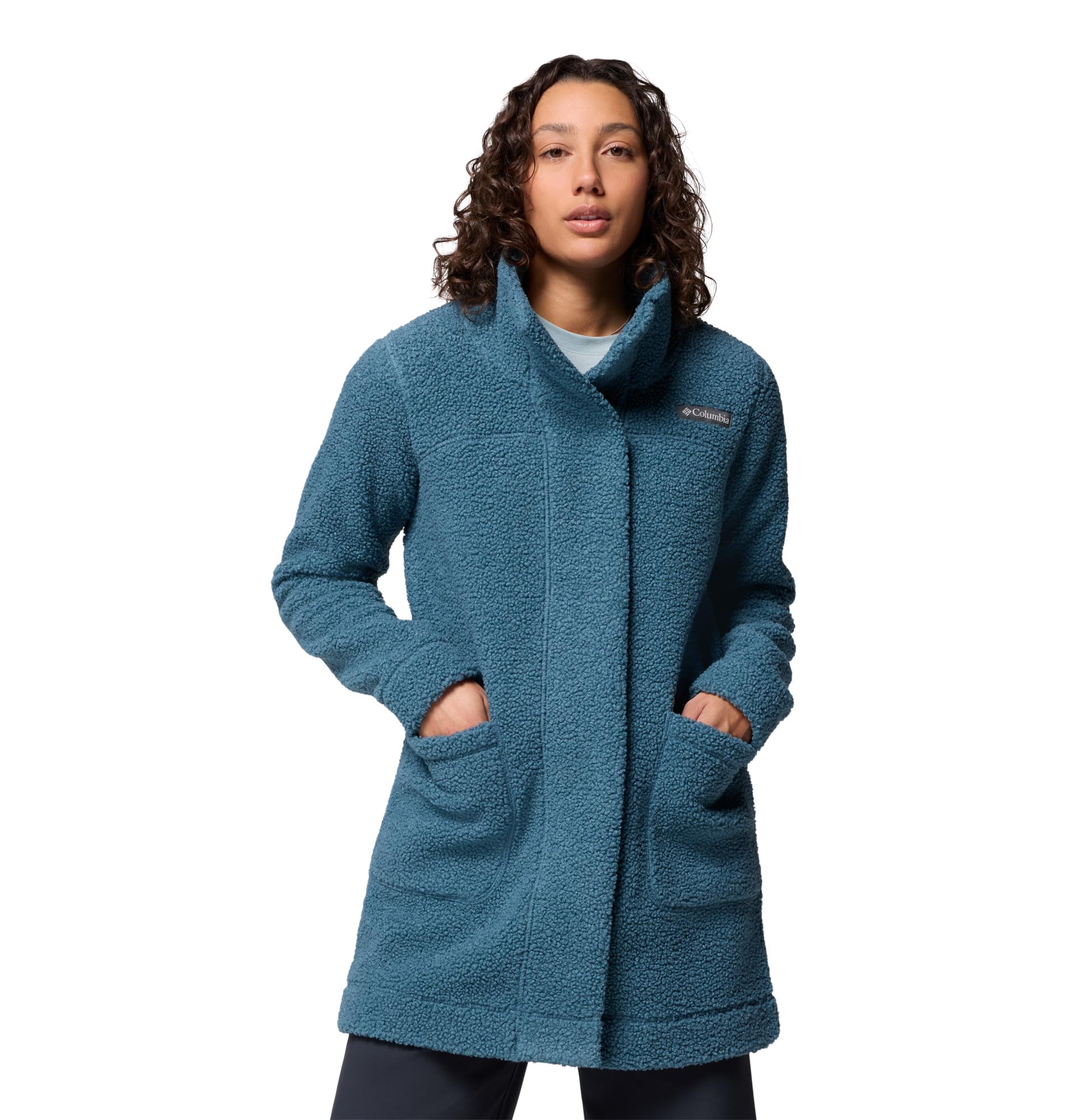 Columbia Womens Panorama Long Fleece Jacket, Everblue, X-Small Image
