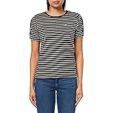 Nautica Womens T-Shirt Cotton Crewneck with Laceup Sleeve Detail