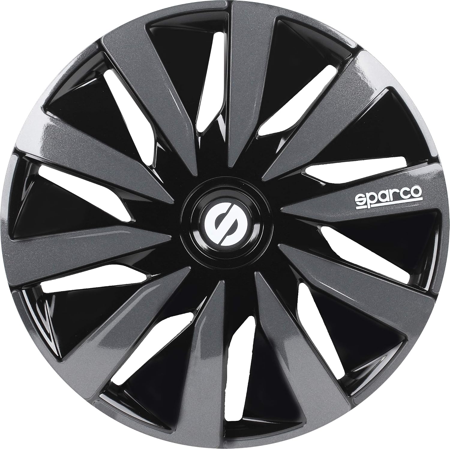 SPARCO SPC1491BKGR wheel covers Lazio 14-inch black/grey, black / light grey, 14 inches