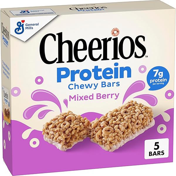 CHEERIOS PROTEIN CHEWY BARS, SNACK BARS, MIXED BERRY,...