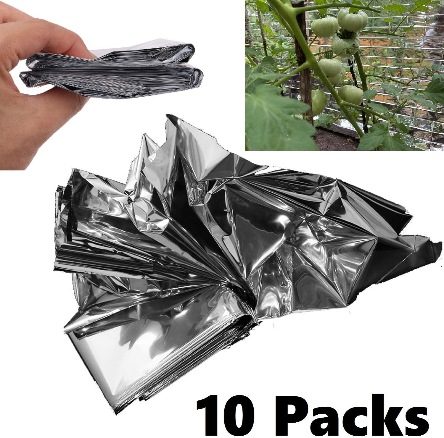 Leberna Emergency Blanket Survival Gear | Foil Mylar Thermal Blankets 59" x 87" inches (Pack of 10) | Big Double Sided Escape Tact Bivvy, | for NASA, Outdoors, Hiking, Space, Marathons First Aid Kit : Sports & Outdoors