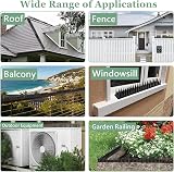 Apluskis Upgraded Bird Spikes 20 Pack 6m Outdoor Deterrent Fence Black view 7