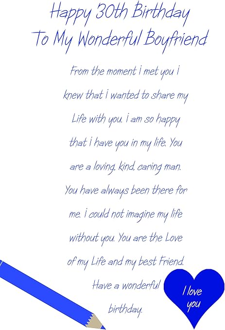 what can i do for my boyfriends 30th birthday