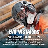 JSP EVO VISTALENS Safety Helmet White with Integrated Eyewear EN397 view 3