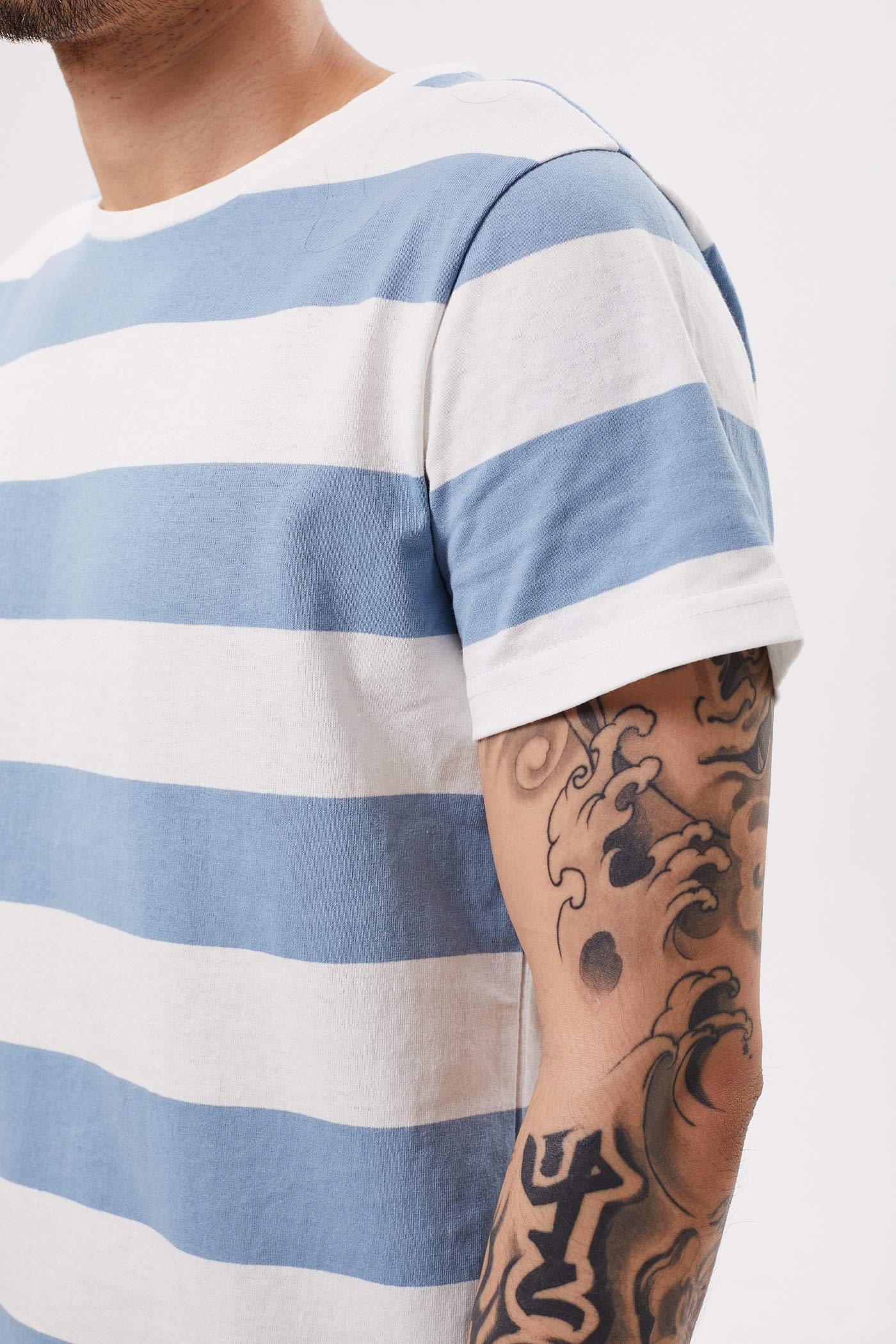 red and white striped sailor shirt