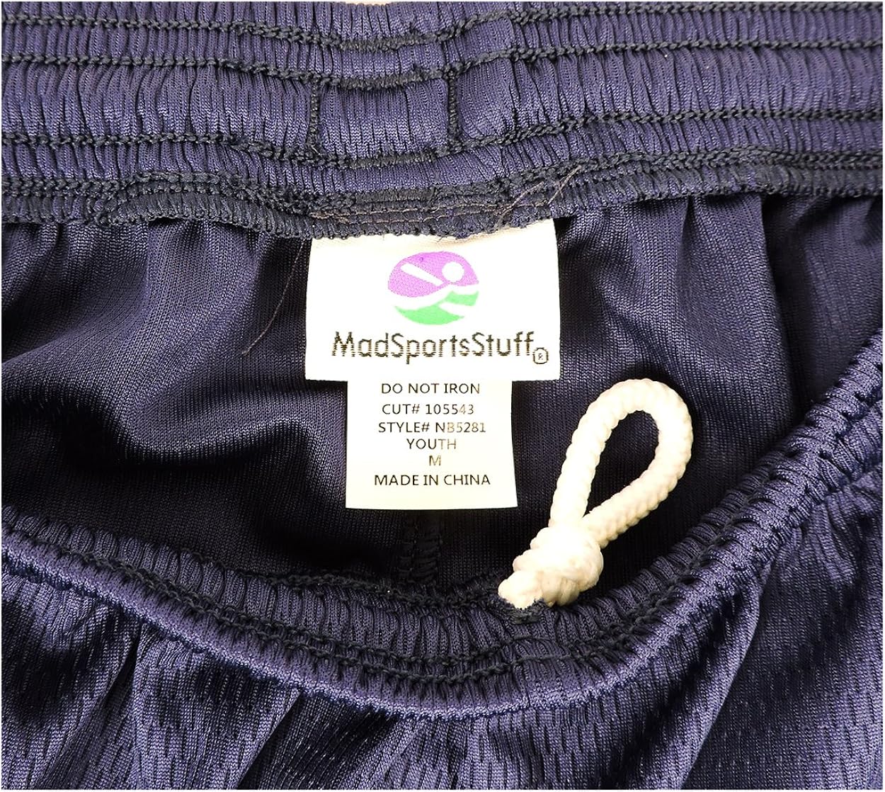 MadSportsStuff Youth Basketball Shorts for Boys Girls Kids - with no Pockets Football Soccer Lacrosse : Clothing