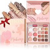 All In One Face Eyeshadow Palette,Waterproof Long Lasting Makeup Gift Set | All-in-1 palette with eyeshadow,contour,blush,highlighter&amp;lip gloss,blendable long wear pigment,cosmetic gift kit for Women
