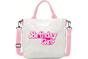 KPSTRO Birthday Girl Crossbody Purse Kids Shoulder Bag with Adjustable Strap Canvas Messager Bag Tote Bags