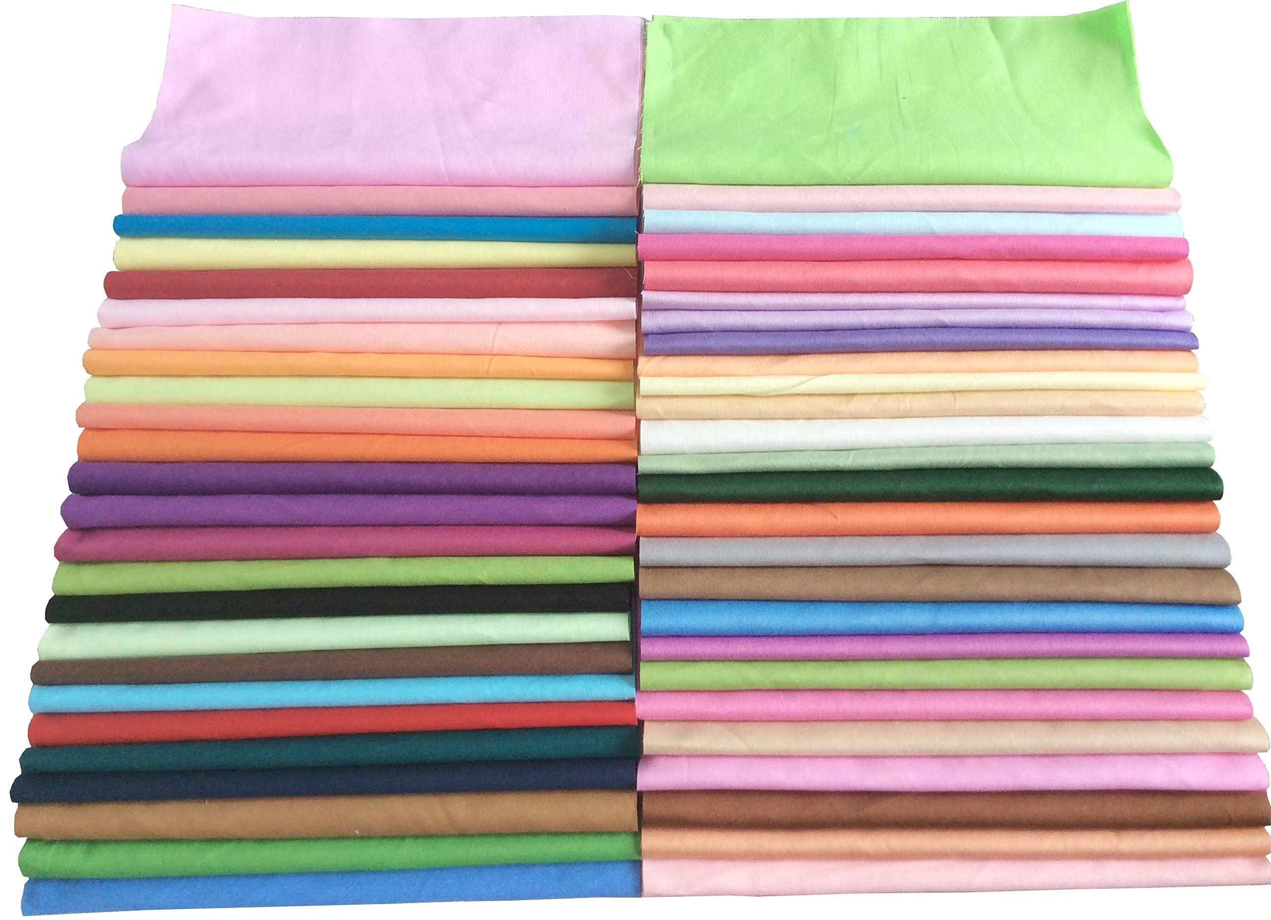 50PCS 8x8 Inches Cotton Craft Floral Printed Fabric DIY Handmade Material Set Bundle Patchwork Squares for Home Crafts Sewing Scrapbooking Quilting