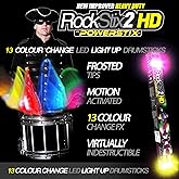 PAIR of ROCKSTIX® 2 PRO - COLOUR CHANGING LED LIGHT UP DRUM STICKS
