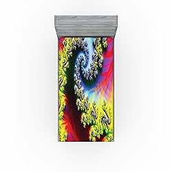 Ambesonne Astral Fitted Sheet, Abstract Fantasy
