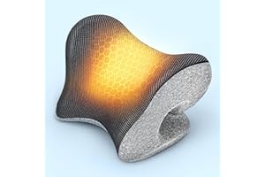 ULAIYO Deep Neck Pain Relief w/Conductive Magnetic Therapy Heated Neck Stretcher, Graphene-Infused Heating Cervical Traction Device Pillow, Smart Control Neck Hump Corrector Relax Gifts for TMJ Migraine