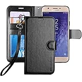 Galaxy J7 2018 Case/J7 V 2nd case/J7 Refine/J7 Star/J7 Aero/J7 Crown/J7 Top/J7 Aura/J7 Eon Case, ERAGLOW Luxury PU Leather Wa