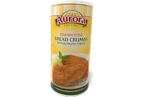 Aurora Italian Style Bread Crumbs with Romano Cheese - 680 Gram tin with resealable lid