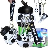 RIXOZ Football Collapsible Water Bottle 550ml Silicone with Football view 7