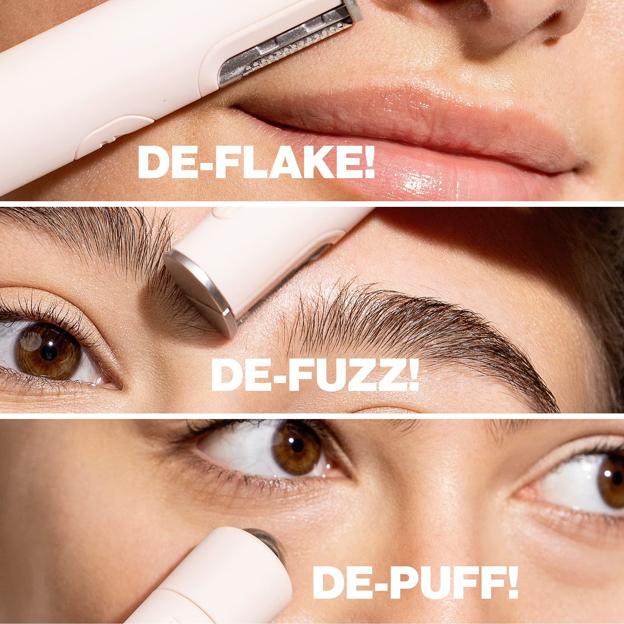 DERMAFLASH Mini Dermaplaning Tool for Precision Peach Fuzz Removal, Blush