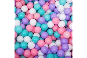 Lovgrils Kids Ball Pit Balls 500 Count, Soft Mini Pink Balls for Baby Ball Pit, BPA Free Crush Proof Play Balls for Ball Pit, Purple Pit Balls 500 for Toddler Ball Pits Got Pools Room Decor Toys 2.2"
