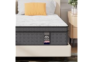 6V-SERMMOO Twin XL Mattress,14 Inch Hybrid XL Twin Mattress in a Box with Gel Memory Foam for Back & Lumbar Support, Individually Pocket Springs for Pressure Relief, Medium Firm, CertiPUR-US, 39"*80"*14"