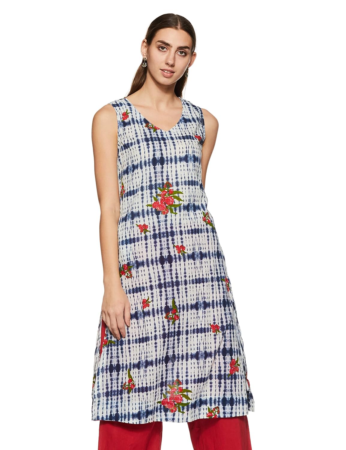 biba women's straight salwar suit set