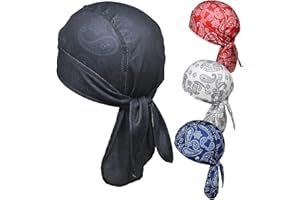 OutdoorEssentials Cooling Helmet Liner - Motorcycle Headwraps for Men - Do Rag Bandanas for Men - Bandana Skull Cap Biker Cap