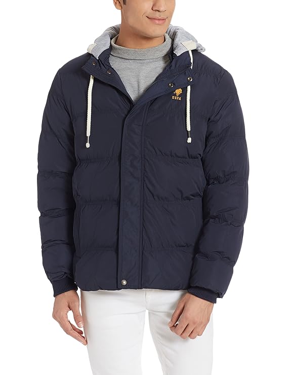 Buy US Polo Association Men's Jacket (8907259220147_USJK0468_Navy_S) at