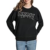 DKNY Women's Long Sleeve Crew Neck Sweatshirt
