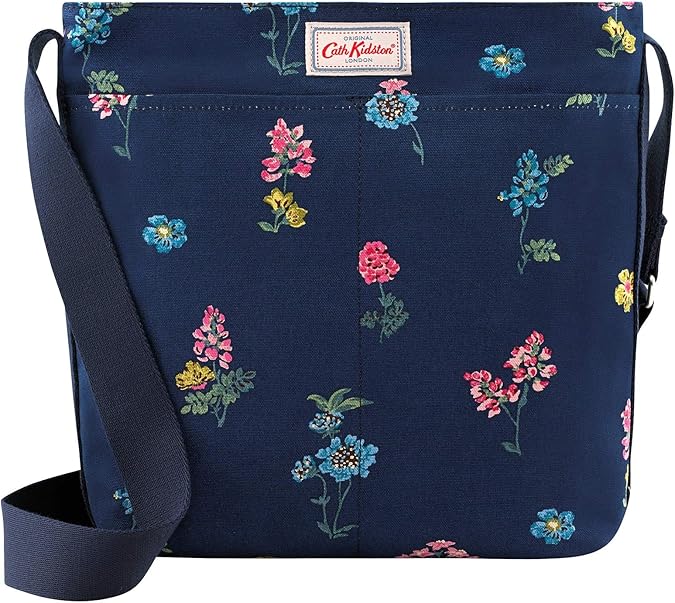 Cath Kidston Twilight Garden Zipped Messenger Bag In Navy Amazon.co