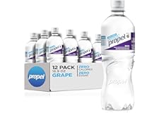 Propel, Grape, Zero Calorie Sports Drinking Water with Electrolytes and Vitamins C&E, 16.9 Fl Oz (12 Count)