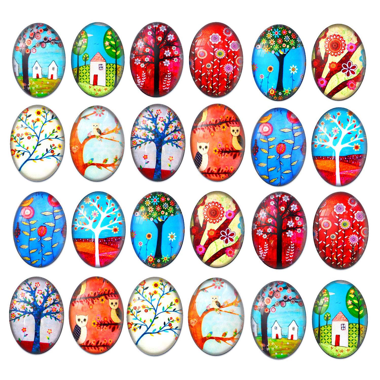 12 Kühlschrankmagnete 3D - Blaue Seelandschaft Deko Für Kühlschrank & Whiteboard