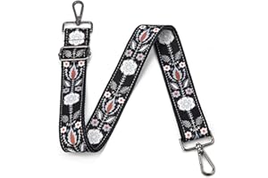 LVYOUME Purse Strap Gold Hardware Replacement Crossbody Bag Strap, Wide Adjustable Shoulder Strap