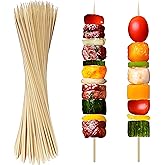 XMZY Bamboo Skewers 12 Inch Wooden Skewers Sticks for Grilling, BBQ, Shish Kabob, Fruit, Yakitori. More Size Choices 8"/10",