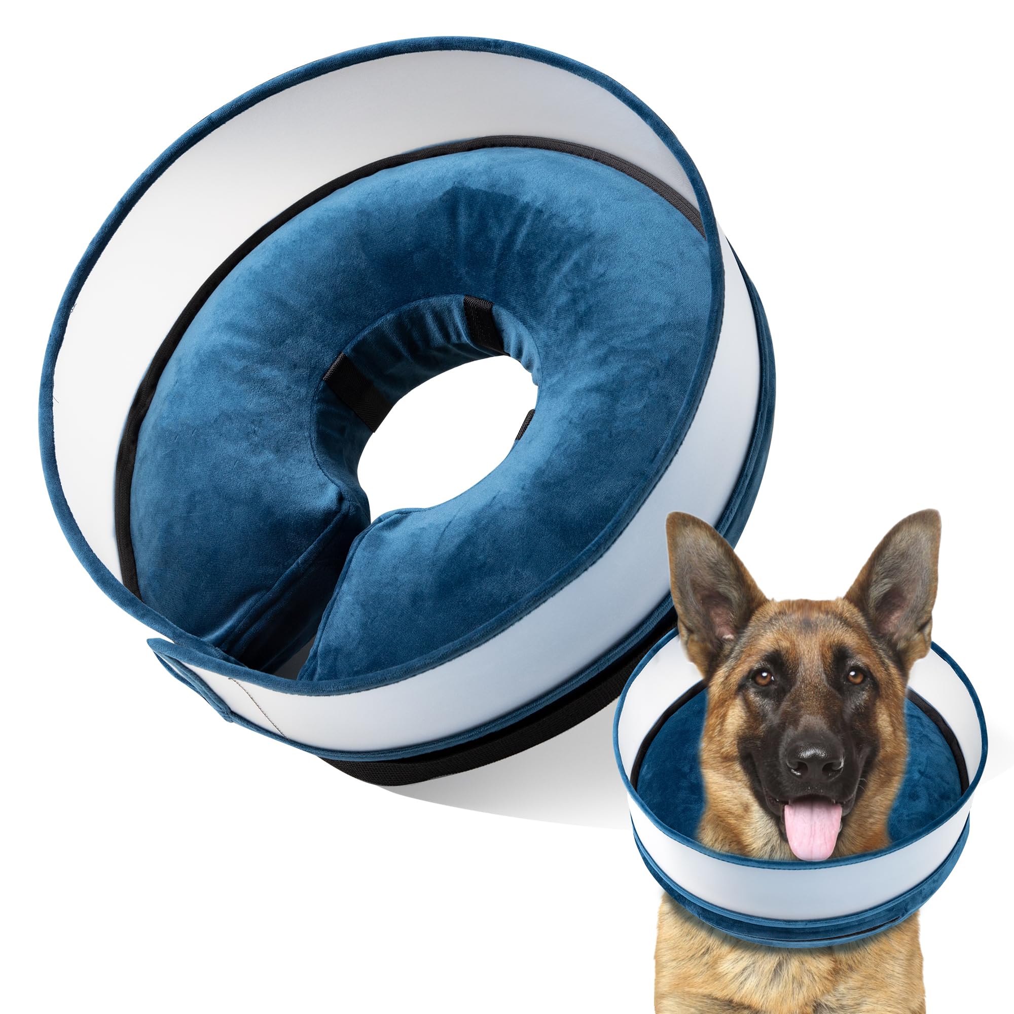 thumbnail image 2 of Bilibara Dog Cone Alternative After Surgery, Inflatable Recovery Collar For Dogs 2 of 14