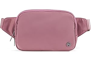 Everywhere Belt Bag Large 2L, Pander Waterproof Everywhere Fanny Pack Purse for Women and Men with Adjustable Strap. (Dune Pi