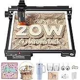 ATOMSTACK 20W Laser Engraver, A20 PRO V2 Laser Cutter, High Accuracy Laser Engraving Machine for Personalized Gifts, Business Cards, Wood, Metal, Acrylic, Leather